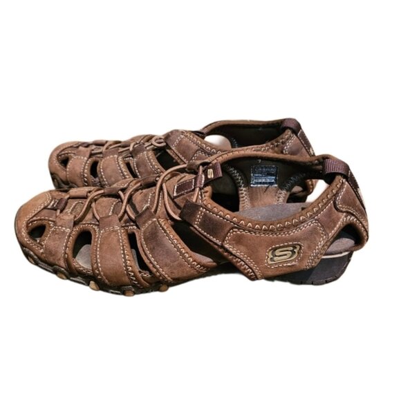 SKECHERS Women‎ 8.5 BROWN SLIP ON SANDALS Boat SHOES - Picture 2 of 6
